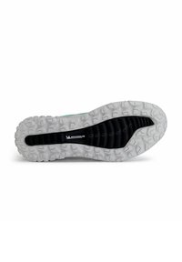 Buitenstapschoen met een robuuste, gestructureerde witte rubberen loopzool met een zwarte, gemacroeerde centrale strook, gelabeld als "MICHELIN" voor grip.