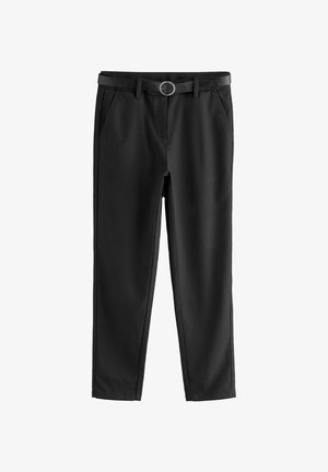 SENIOR BELTED - REGULAR FIT - Hlače - black