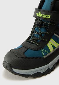 LICO LIETO - Téli csizmák - petrol/black/lemon