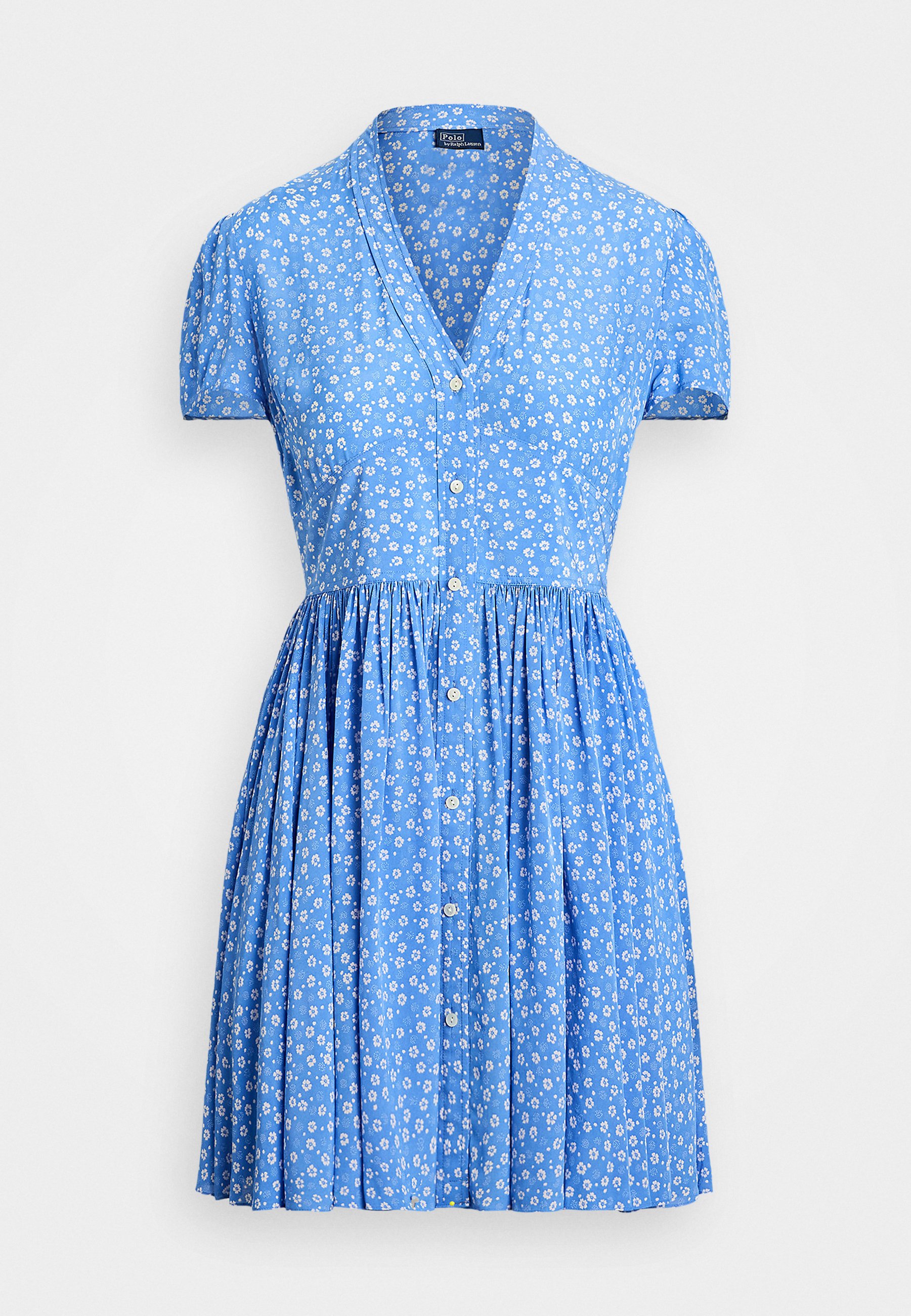 vici blue dress Soraya Printed And Pleated Maxi Dress  VICI