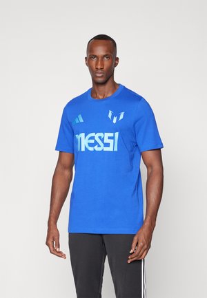 MESSI NAME AND NUMBER GRAPHIC - Print T-shirt - semi lucid blue