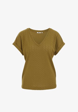 WE Fashion, Trükipildiga T-särk - olive green