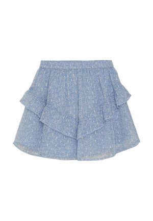 FLOWER LUREX - A-lijn rok - forever blue