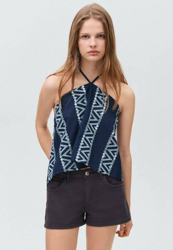 MIRRORT - Top - marineblauw