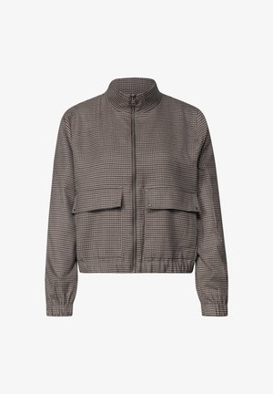 Street One, JACKE MIT HOUNDSTOOTH MUSTER UND ZIPPER - Blouson Bomber - sanded amber