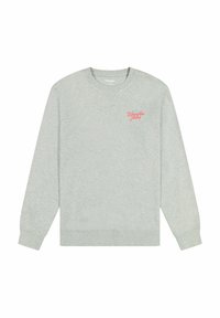 Wrangler LONG SLEEVE SMALL GRAPHIC CREW - Sudadera - mid grey mel