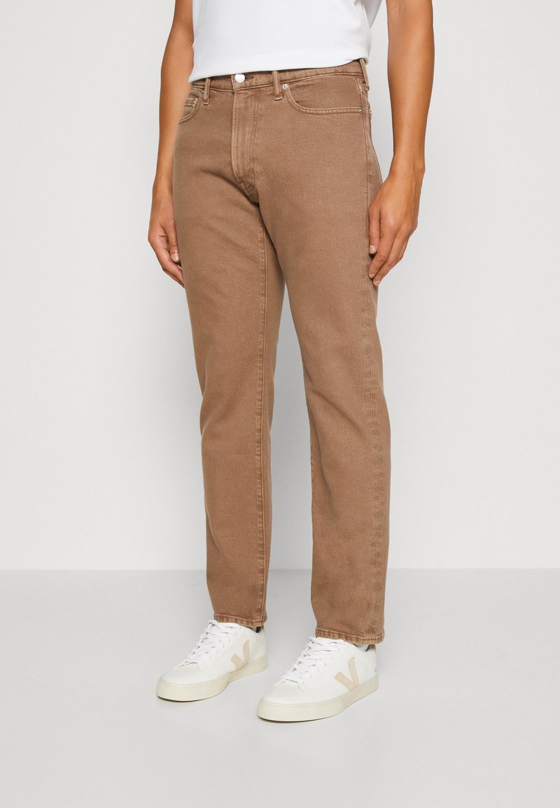 Abercrombie & Fitch STRAIGHT VETIVER Straight leg jeans deep taupe