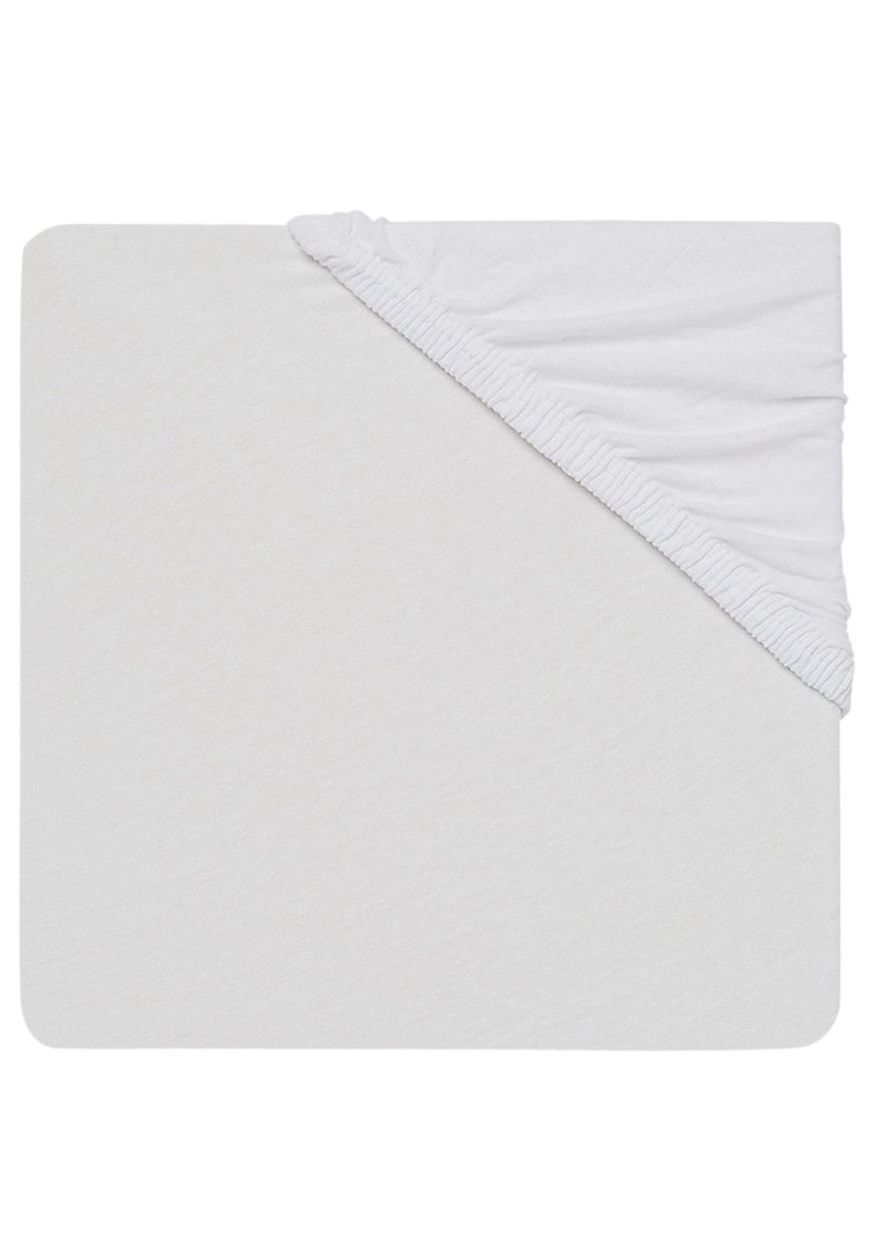 Jollein FITTED SHEET JERSEY PLAYPEN 75X95CM WHITE Boxkleed