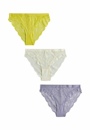 KNICKERS 3 PACK HIGH LEG - Chilot - cream lilac green