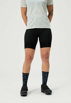 LOOP WAIST  - Cycling shorts - black denim