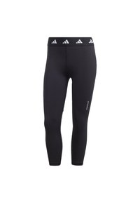 adidas Performance TECHFIT CAPRI - Leggings - black   white