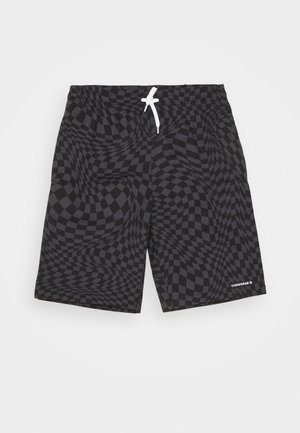 PRINTED FLEX WAIST PULL ON UNISEX - Shorts - black