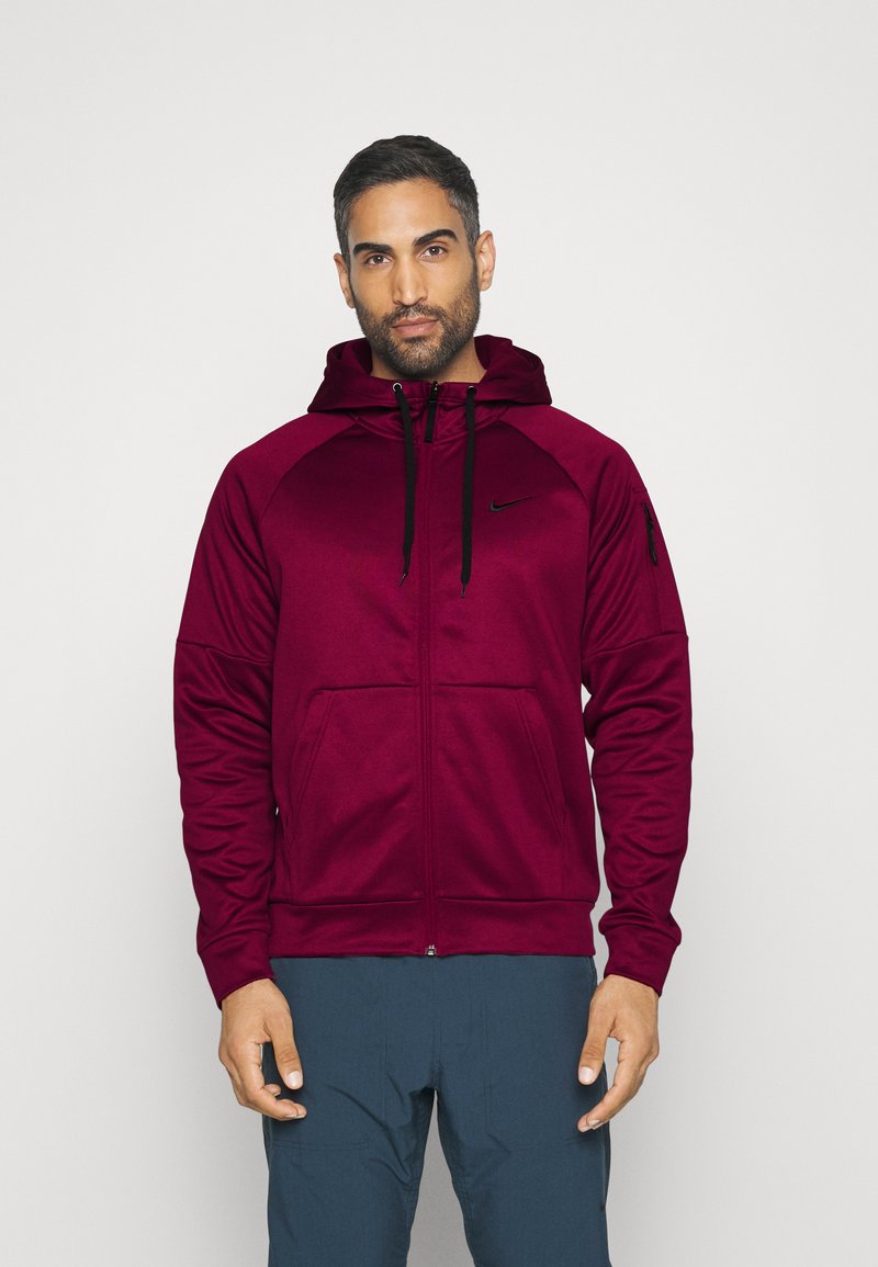 Nike Performance Camisola com fecho - dark beetroot/black