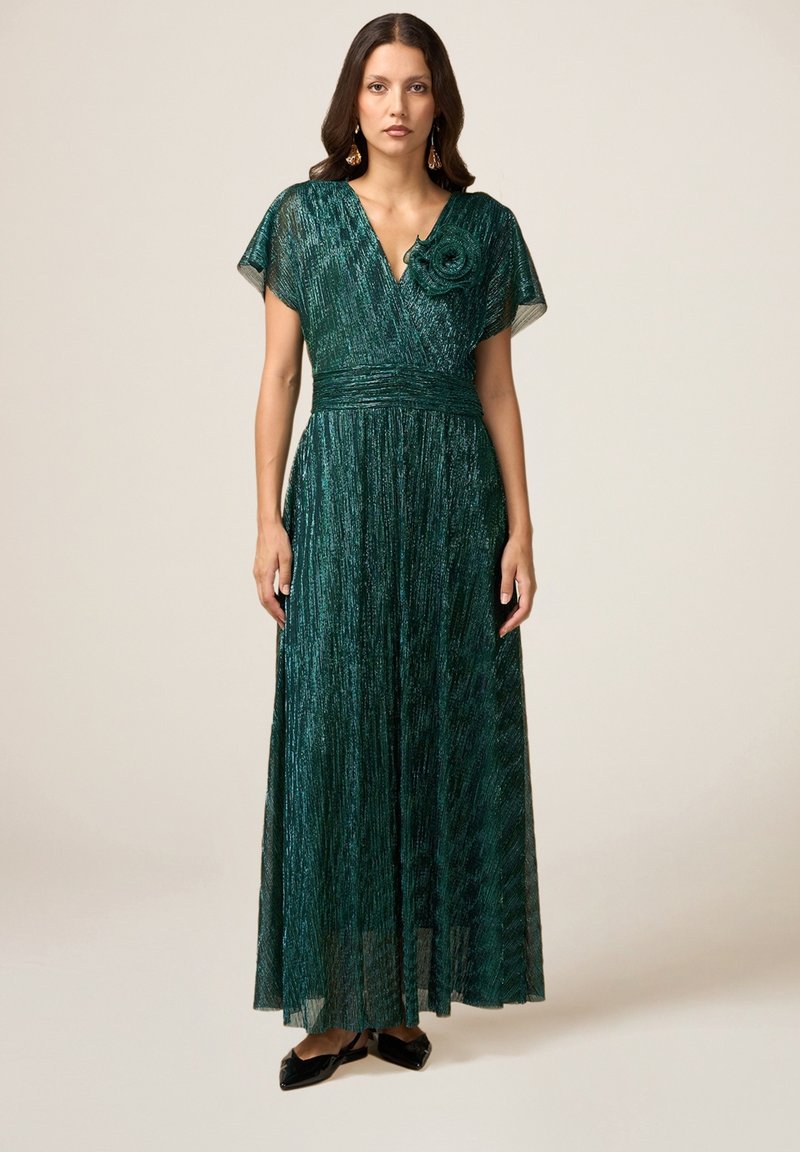 Oltre PLISSÈ CON SPILLA - Occasion wear - verde