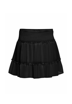Noisy May, MODISCHER VOLANT ROCK LEO PRINT MIT ELASTISCHEM BUND - Minijupe - black
