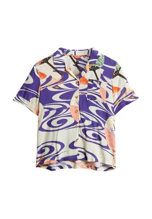 Superdry & Co VINTAGE BEACH RESORT - Overhemdblouse - ryusui blue