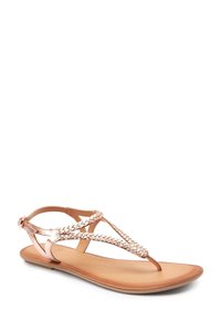 Next FOREVER COMFORT PLAIT TOE POST - Varvassandaalit - rose gold