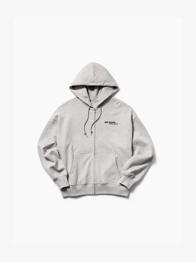 Bershka - Sweat à capuche zippé - Gris Bershka - Sweat à capuche zippé - Gris