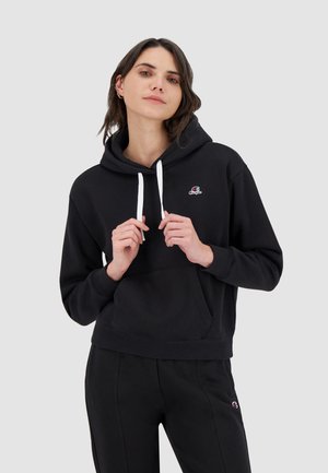 Felpa con cappuccio - black