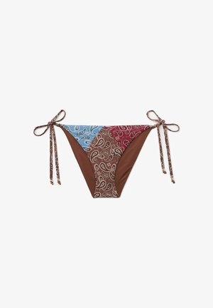 Calzedonia, BANDANA PATCH WITH SIDE TIES - Bikini bottoms - print