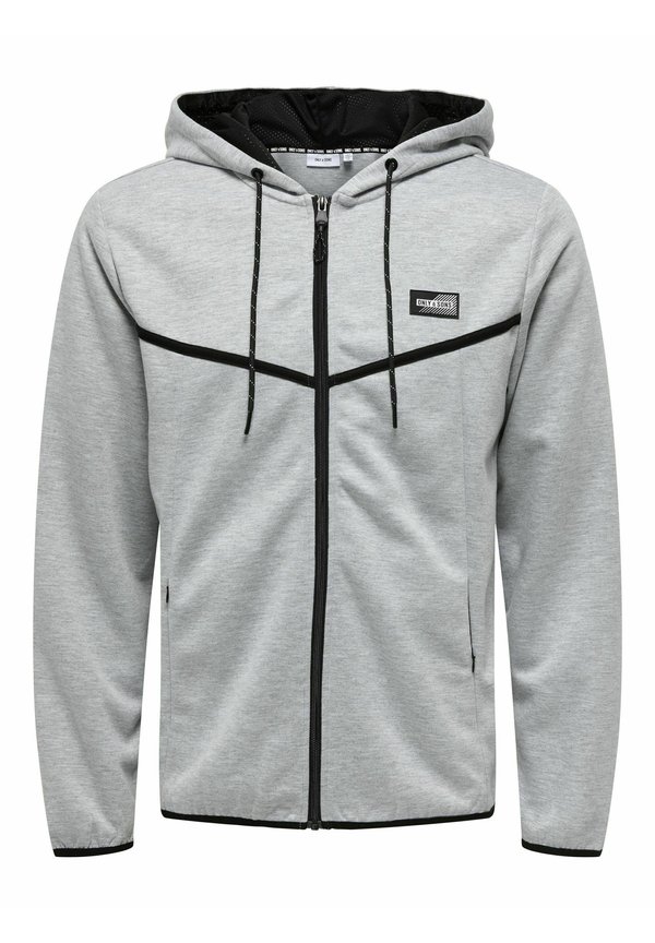 Zip-up sweatshirt - hellgrau2