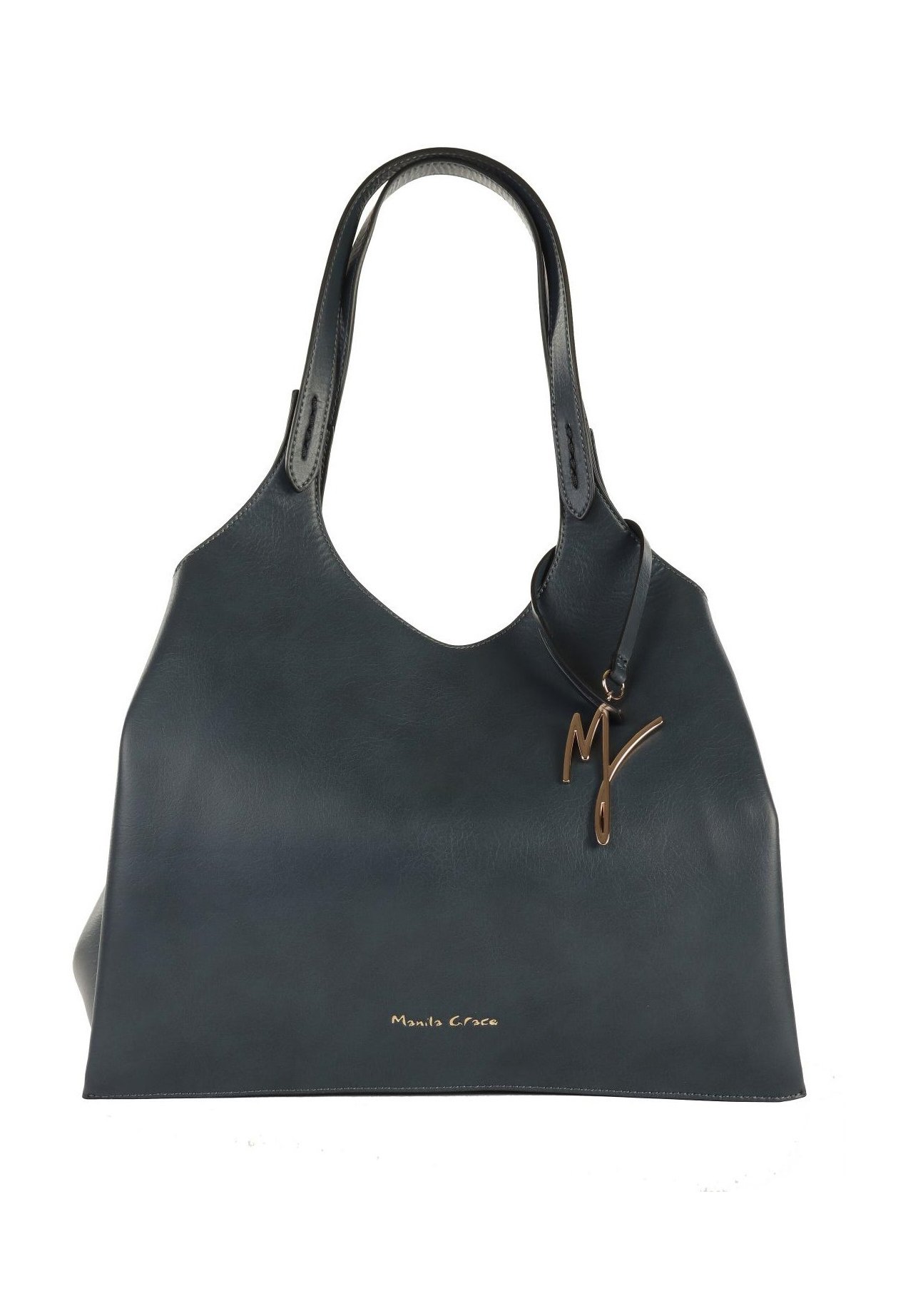 Manila Grace BLOSSOM Borsa a mano grigio/grigio scuro