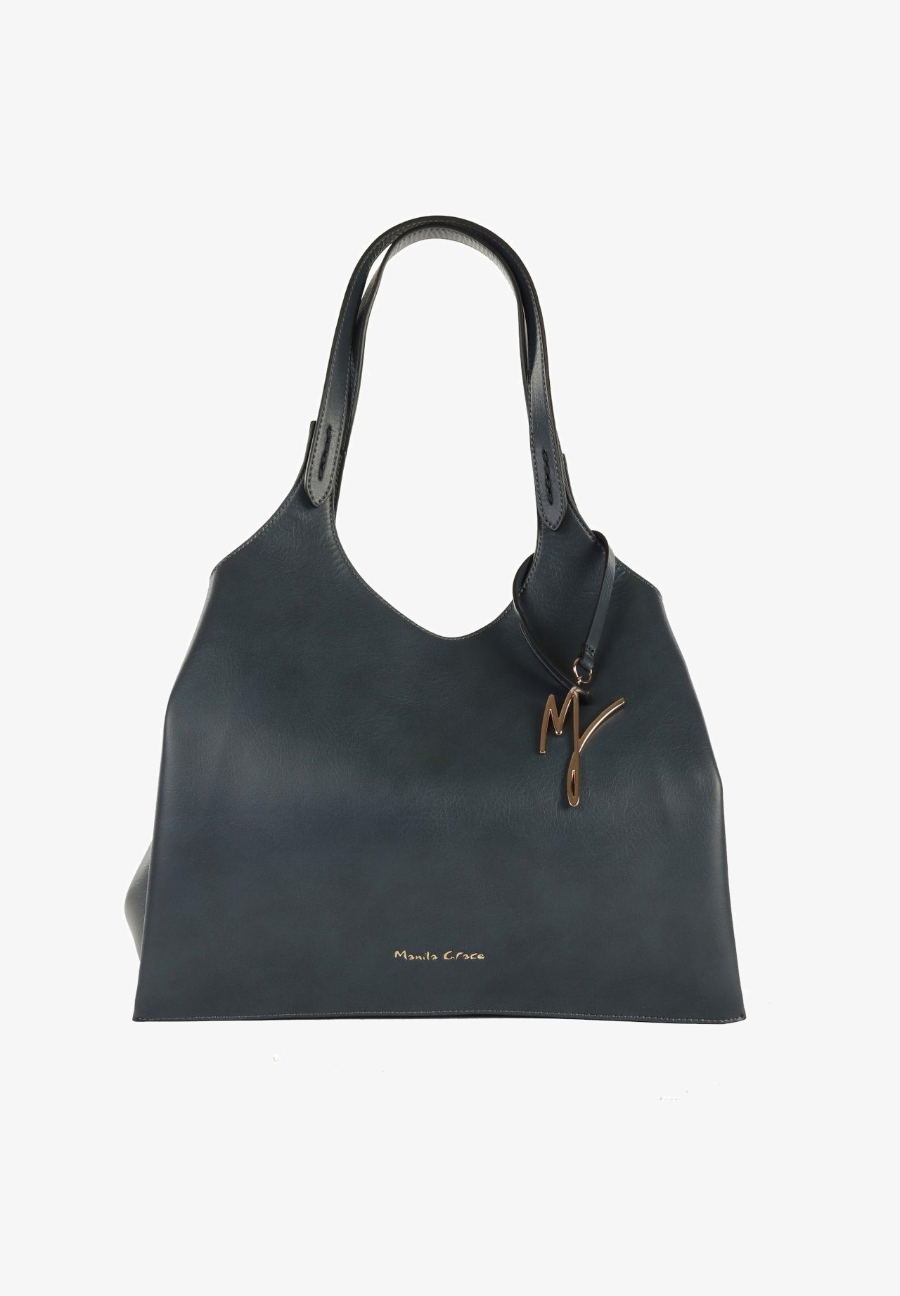 Manila Grace BLOSSOM Borsa a mano grigio/grigio scuro