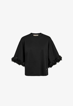 Mos Mosh, MMROSETTE O-SS TEE - Тениска с щампа - black