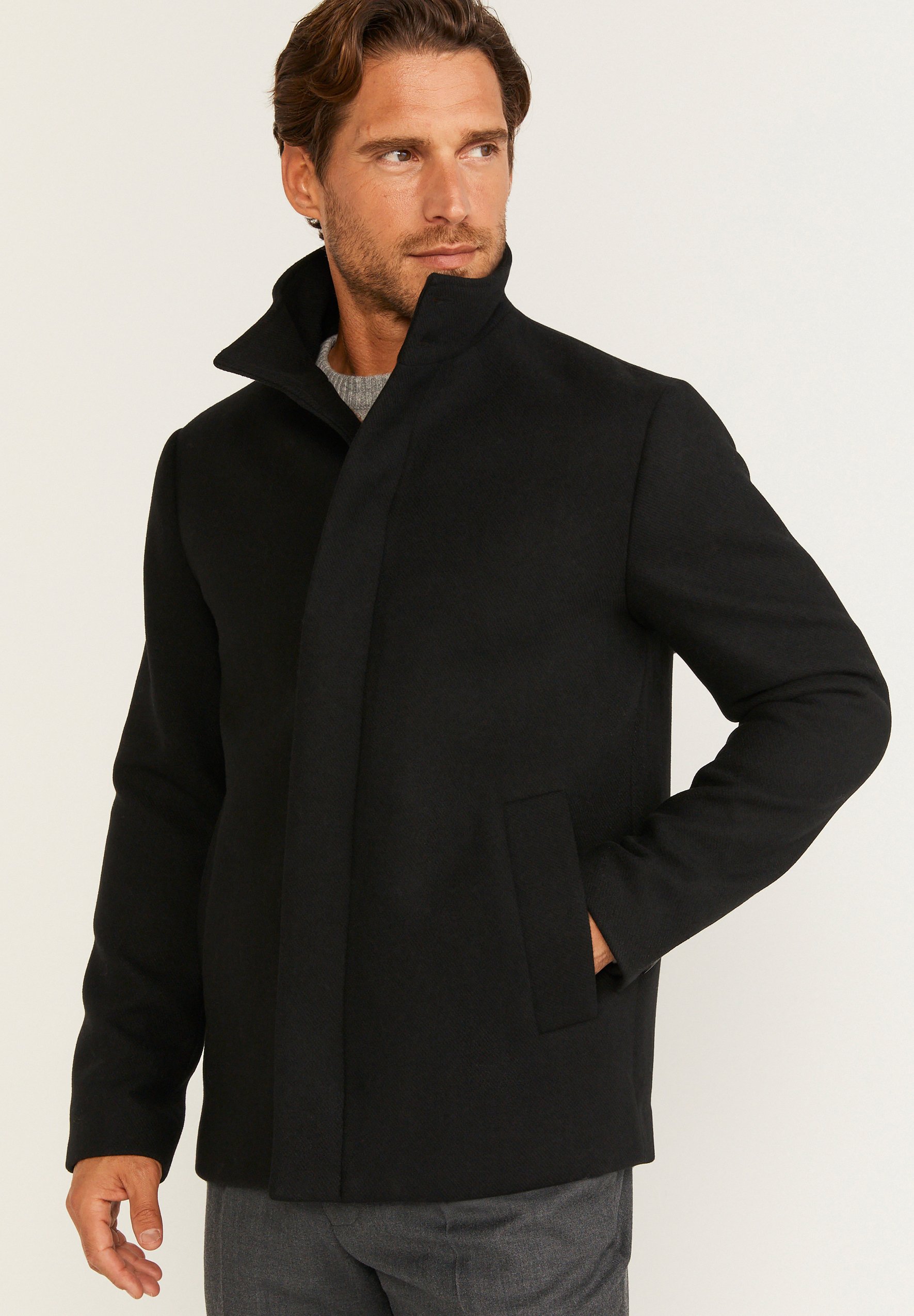 Bläck RICHARD WOOL - Short coat - black - Zalando