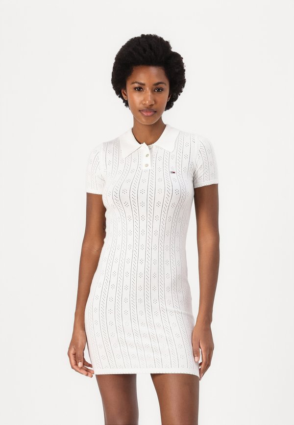 POINTELLE DRESS - Day dress - ecru