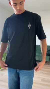 YOURTURN 2ER PACK UNISEX - T-Shirt basic - black /white