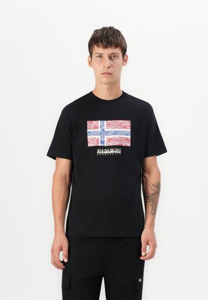 DRAPEAU - Print T-shirt - black beauty