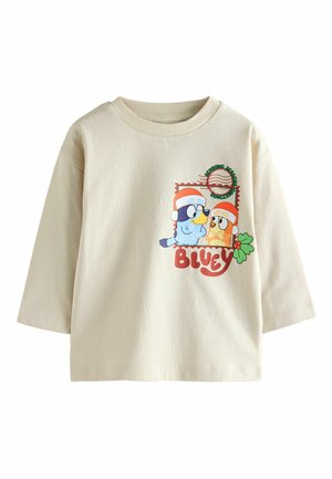 REGULAR FIT - LONG SLEEVE  - Long sleeved top - cream christmas