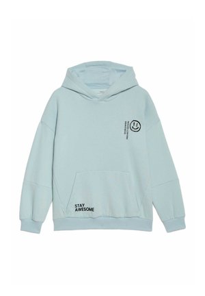 RICH FUTURE ICON PRINT - Mikina s kapucí - light steel blue