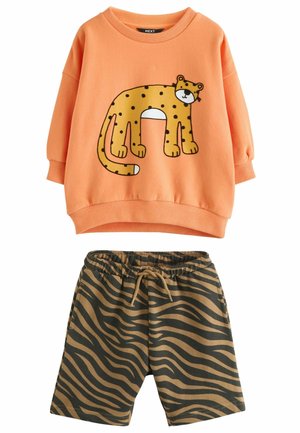 REGULAR FIT SET - Treningo apatinė dalis - orange animal print