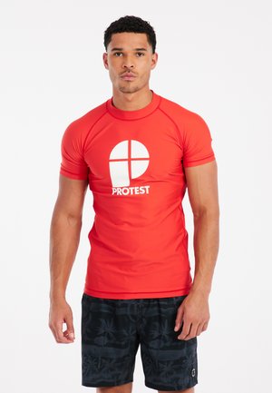 T-shirt print - scarlet red