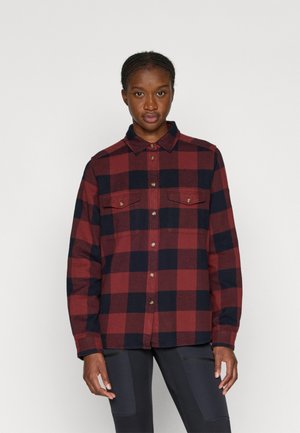 ÖVIK HEAVY SHIRT  - Blus - dark navy/maroon