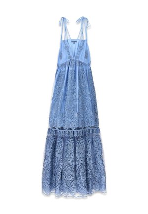 Guess, BESTICKTES MAXI DRESS - Robe longue - mehrfarbig grundton blau