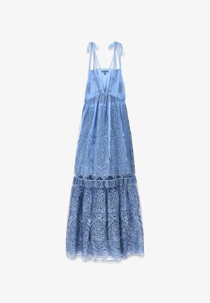 Guess, BESTICKTES MAXI DRESS - Vestido largo - mehrfarbig grundton blau