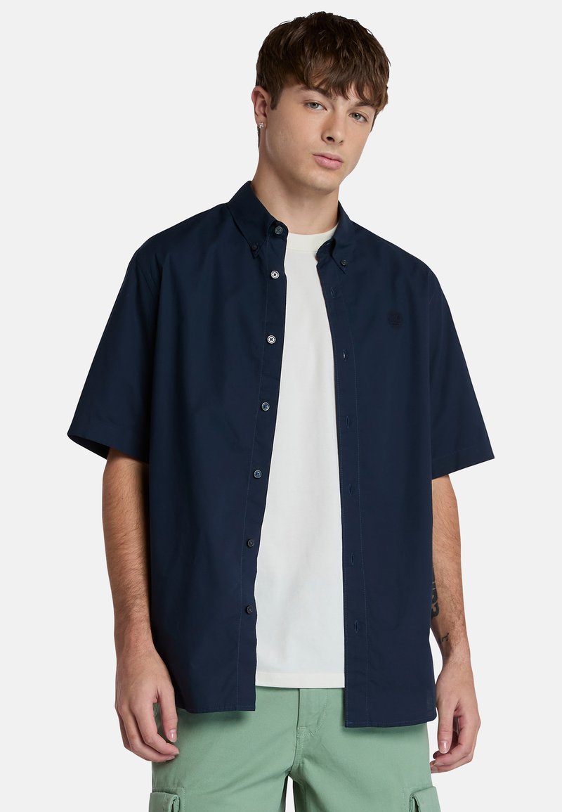 Timberland SHORT-SLEEVE STRETCH POPLIN - Košile - navy