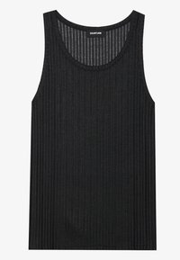 UNISEX SHEER RIB VEST - Top - true black