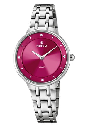 MADEMOISELLE KOLLEKTION - Montre - bordeaux/silber