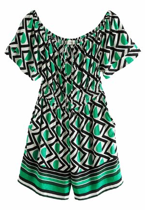 OFF SHOULDER PETITE - Overall / Jumpsuit - green geometric