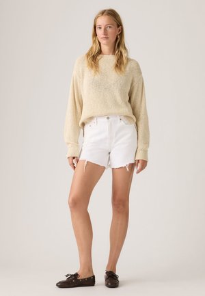 RIBCAGE ZIP - Denimshorts - tooth fairy raw hem