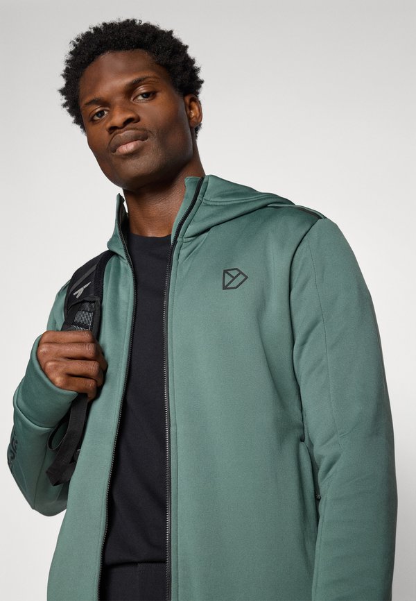 ACKE FULL ZIP - Zip-up sweatshirt - dark moss2