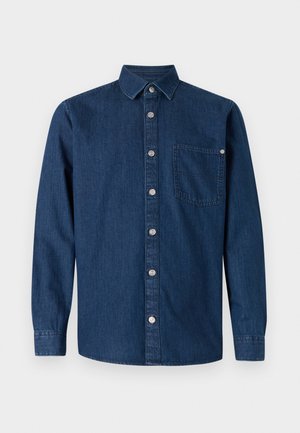 TOM TAILOR Hemd - used dark stone blue denim