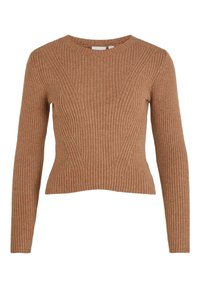 VILA Stickad tröja - brown