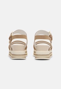 bugatti JIL - Platform sandals - beige/cognac