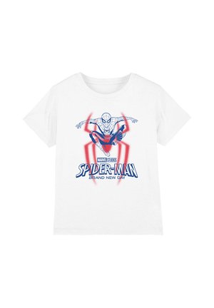 Marvel, SPIDERMAN BRAND NEW DAY LOGO JUMPING UNISEX - Print T-shirt - white