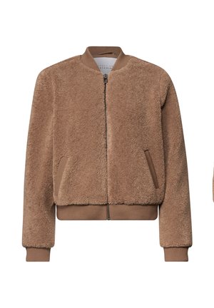 Street One Studio, TEDDYBLOUSON MIT REISSVERSCHLUSS - Blouson Bomber - honey brown